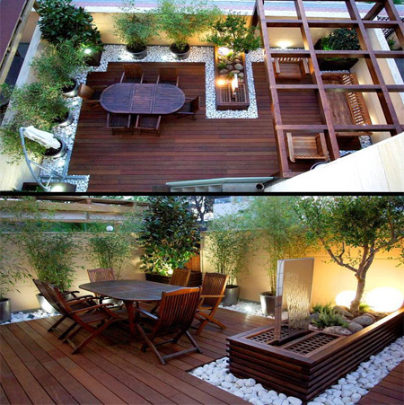 ایده های طراحی حیاط خلوت